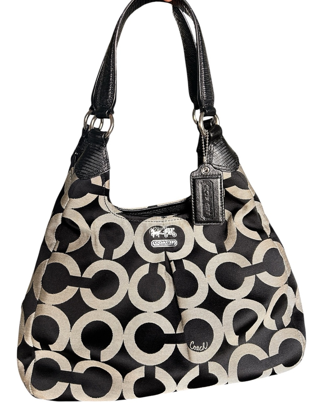 COACH Madison Bag Canvas and Leather Monogram